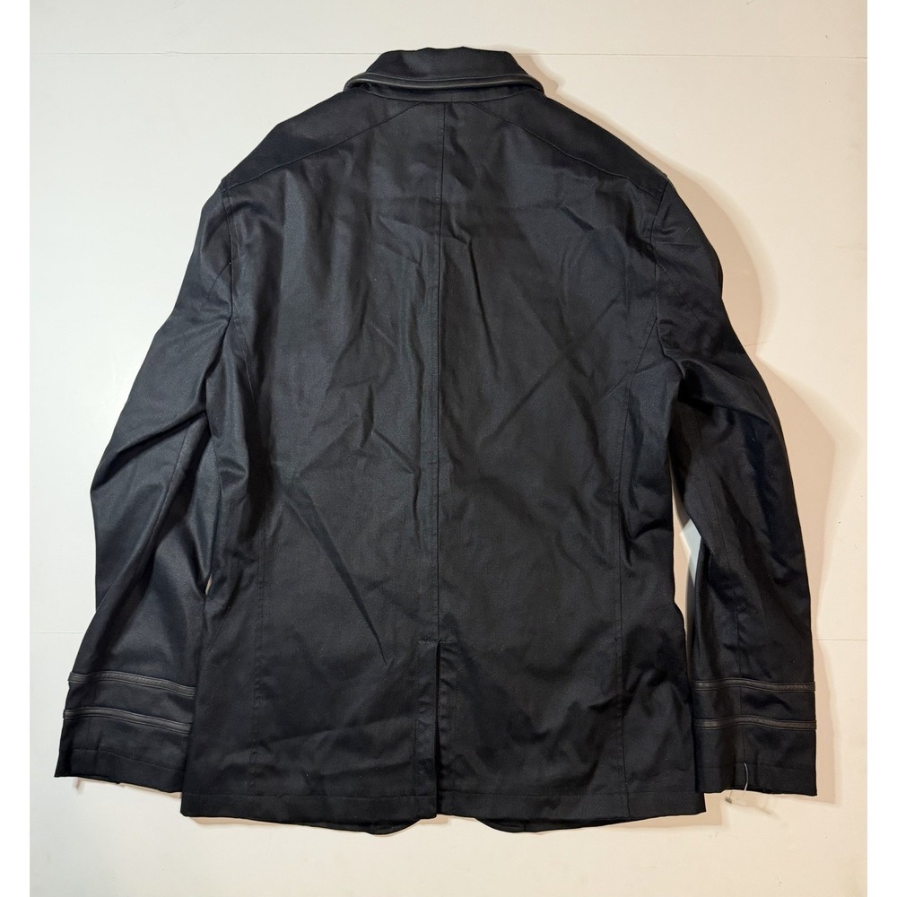 NWOT John Varvatos Multi-Button Black Military Utility Officer Jacket Sz Small - Picture 5 of 10